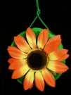 70er Jahre Hippie Plschtasche Blume Sonnenblume Schlagerparty